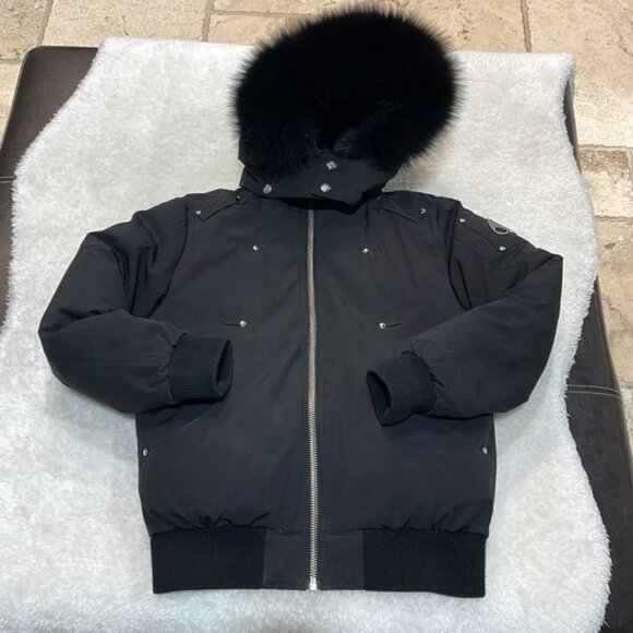Moose Knuckles Originals Shearling Ballistic Bomber Jacket Kids - Picture 9 of 9